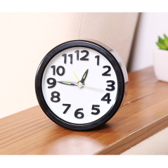 Réveil quartz de voyage rond noir ECO | Smarty