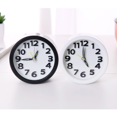 Réveil quartz de voyage rond noir ECO | Smarty