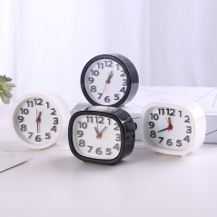 Réveil quartz rectangulaire blanc ECO | Smarty