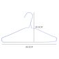 Slim Metal Hangers ECO – Pack of 10 White Slim Metal Hangers ECO – Pack of 10 White