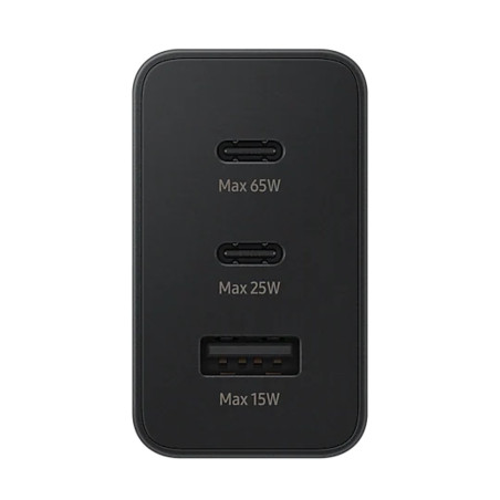 Samsung 65W PD Power Adapter Trio EP-T6530NBEGEU – 2 USB-C + USB