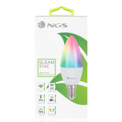 Ampoule connectée NGS RGB+W 5 W E14 | Smarty