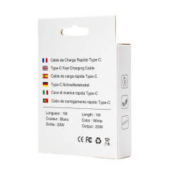 Câble USB-C Mayline 20 W 1 m iPhone/Samsung