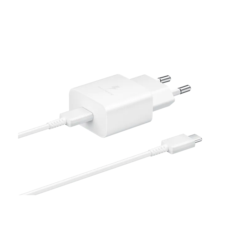 Samsung Kit chargeur USB-C EP-T1510XWEGEU – 15 W Blanc Samsung Kit chargeur USB-C EP-T1510XWEGEU – 15 W Blanc