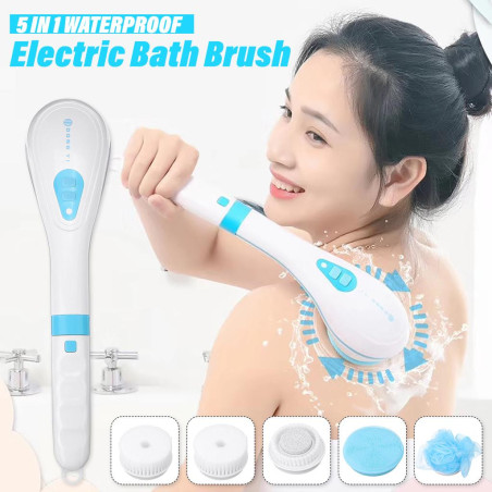 Brosse de bain électrique 5-en-1