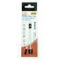 Câble 2 En 1 Lightning Mâle / Jack 3.5mm et Lightning Femelle LinQ IP7936 Câble 2 En 1 Lightning Mâle / Jack 3.5mm et Lightning Femelle LinQ IP7936