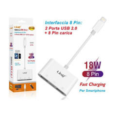 Adaptateur LinQ Lightning vers 2 USB ITH488