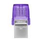 Clé USB Kingston DataTraveler microDuo 3C – 128 Go USB + USB-C Violet