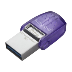 USB Flash Drive Kingston DataTraveler microDuo 3C – 64GB USB + USB-C Purple