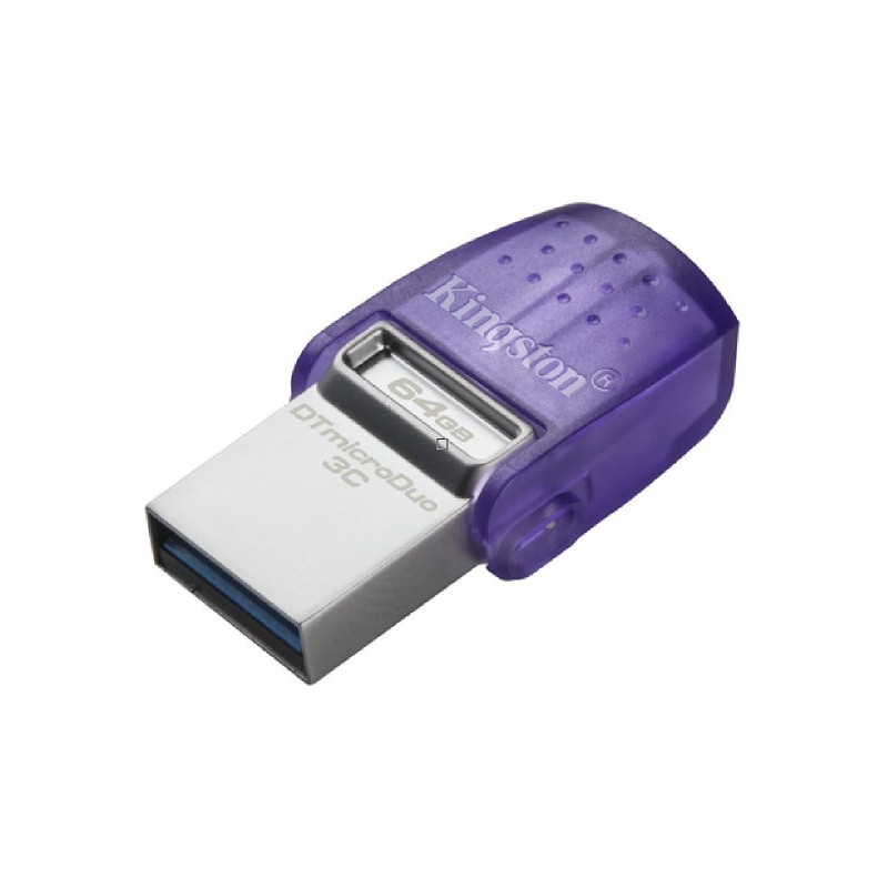 USB Flash Drive Kingston DataTraveler microDuo 3C – 64GB USB + USB-C Purple