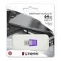 USB Flash Drive Kingston DataTraveler microDuo 3C – 64GB USB + USB-C Purple