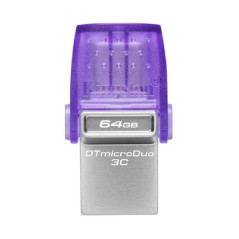 Clé USB Kingston DataTraveler microDuo 3C – 64 Go USB + USB-C Violet