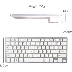 Wired QWERTY AZERTY Keyboard Mac Windows Silver