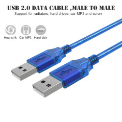 USB 2.0 Type-A Extension Cable 1.5m Blue
