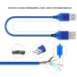 USB 2.0 Extension Cable ECO – Type-A Male/Female 1.5m Blue USB 2.0 Extension Cable ECO – Type-A Male/Female 1.5m Blue