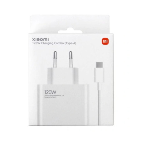 Xiaomi 120W Charging Combo Charger Kit – USB-A/USB-C Cable EU Plug