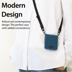 Araree Canvas Diary Case Z Flip3 Black