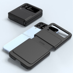 Araree Canvas Diary Case Galaxy Z Flip4 – Black with Adjustable Strap