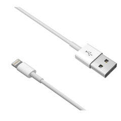 Câble USB vers Lightning Devia Smart Series – 1 m 5V/2,1A Blanc