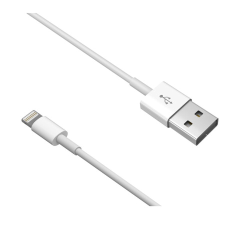 Câble USB vers Lightning Devia Smart Series – 1 m 5V/2,1A Blanc