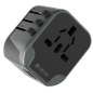 Adaptateur de voyage Devia - US/EU/UK/CN/AU, 2 USB 5V 2,4A