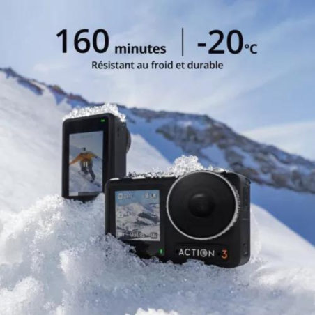 DJI Caméra d'action Osmo Action 3 Standard Combo – Noir