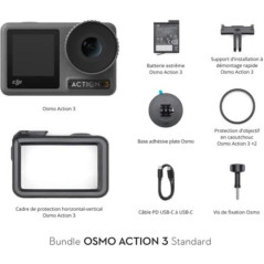 DJI Osmo Action 3 Standard Combo Noir | Smarty