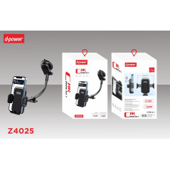 Support voiture ventouse Z4025 Noir | Smarty