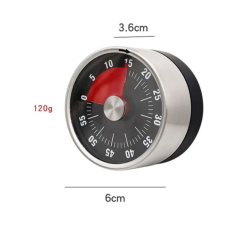White Magnetic Mechanical Kitchen Timer | Smarty