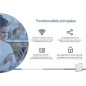 Disque dur portable sans fil Pixika PXK Air Disk 142872 – 32 Go Argent