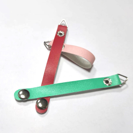 ECO Semi-Leather Cable Ties – White
