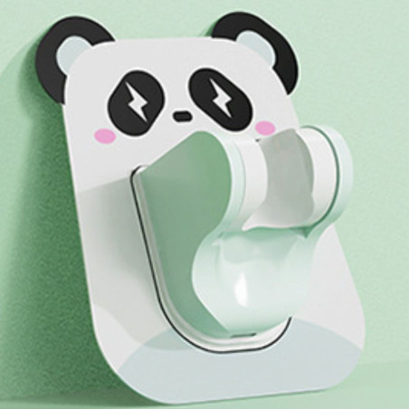 Support pommeau de douche ECO autocollant – Blanc, motif dessins animés