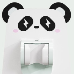 Support pommeau douche autocollant blanc | Smarty