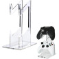 Support de contrôleur de jeu ECO en acrylique – Double rangement transparent Support de contrôleur de jeu ECO en acrylique – Double rangement transparent