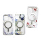 Frosted Clear MagSafe Case Mayline Flower-04 – for iPhone Purple Flower Frosted Clear MagSafe Case Mayline Flower-04 – for iPhone Purple Flower