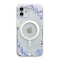 Frosted Clear MagSafe Case Mayline Flower-04 – for iPhone Purple Flower Frosted Clear MagSafe Case Mayline Flower-04 – for iPhone Purple Flower
