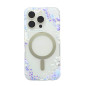 Frosted Clear MagSafe Case Mayline Flower-04 – for iPhone Purple Flower Frosted Clear MagSafe Case Mayline Flower-04 – for iPhone Purple Flower