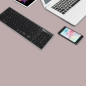 Bluetooth Keyboard AZERTY NGS – Rechargeable Black and Grey Bluetooth Keyboard AZERTY NGS – Rechargeable Black and Grey