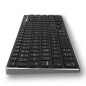 Bluetooth Keyboard AZERTY NGS – Rechargeable Black and Grey Bluetooth Keyboard AZERTY NGS – Rechargeable Black and Grey