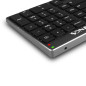 Bluetooth Keyboard AZERTY NGS – Rechargeable Black and Grey Bluetooth Keyboard AZERTY NGS – Rechargeable Black and Grey