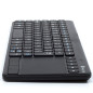 Clavier sans fil 2,4 GHz AZERTY NGS – pavé tactile Noir Clavier sans fil 2,4 GHz AZERTY NGS – pavé tactile Noir