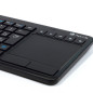 Clavier sans fil 2,4 GHz AZERTY NGS – pavé tactile Noir Clavier sans fil 2,4 GHz AZERTY NGS – pavé tactile Noir