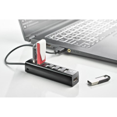 NGS iHub7 Tiny 7-Port USB Hub Black | Smarty