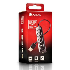 NGS iHub7 Tiny 7-Port USB Hub Black | Smarty