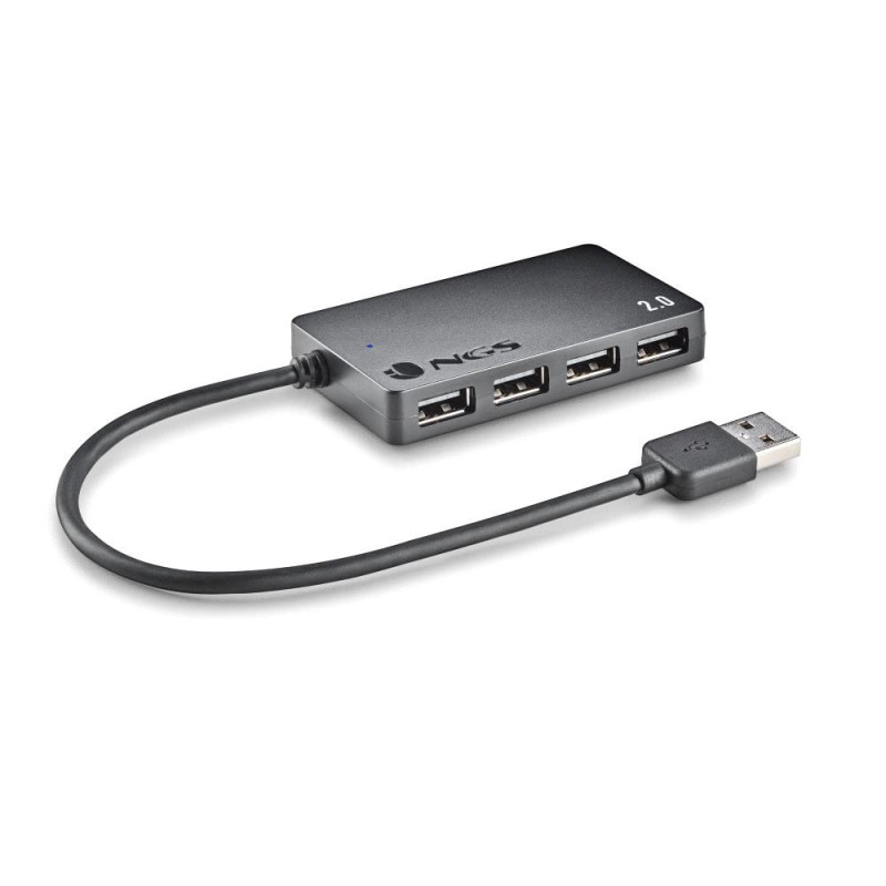 Hub USB NGS iHub4 Tiny USB 2.0 – 4 ports Noir Hub USB NGS iHub4 Tiny USB 2.0 – 4 ports Noir