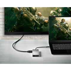 USB-C Multiport Adapter NGS Wonder Dock 8 – 8-in-1 Gray