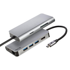 Adaptateur NGS Wonder Dock 8 USB-C Gris | Smarty