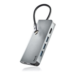 Adaptateur NGS Wonder Dock 8 USB-C Gris | Smarty