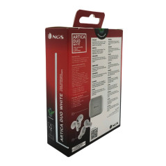 Bluetooth Earbuds NGS Artica Duo White – 2 Pairs White