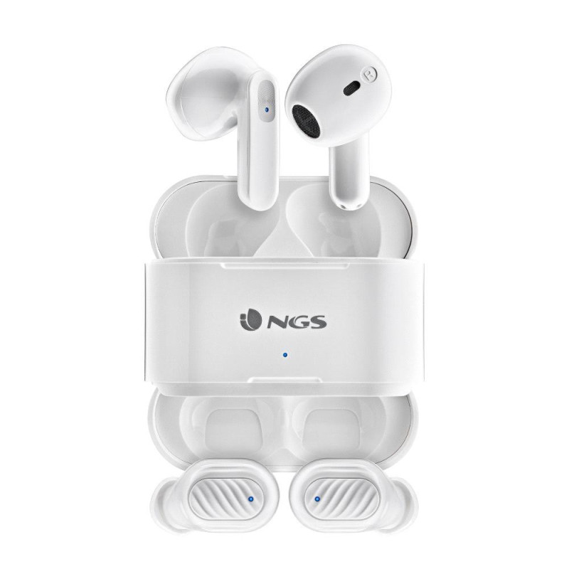Écouteurs Bluetooth NGS Artica Duo White – 2 paires Blanc
